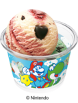 「スーパーマリオギャラクシー ダブルカップ B」＜価格：スモールダブル：510円／レギュラーダブル：760円（税込）＞【【サーティワン×スーパーマリオギャラクシー】4月の新作コラボフレーバーは“コットンフルーツギャラクシー”！チコのチャーム付きカップも期間限定で登場！】