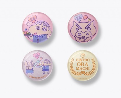 しんちゃん ビストロオラマチ限定 缶バッジ 大量 まとめ売りセット クレヨンしんちゃん】“おしりデザイン”グッズもかわいい! コラボカフェ