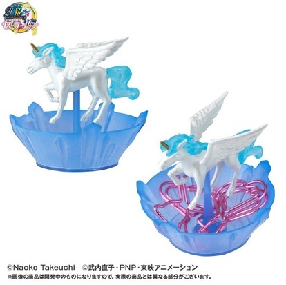 可愛らしいハート型クリップ！セーラーちびムーンとペガサスの