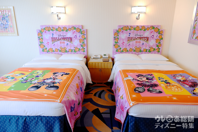 ディズニーアンバサダーホテル「ディズニー・ハロウィーン」デコレーション客室