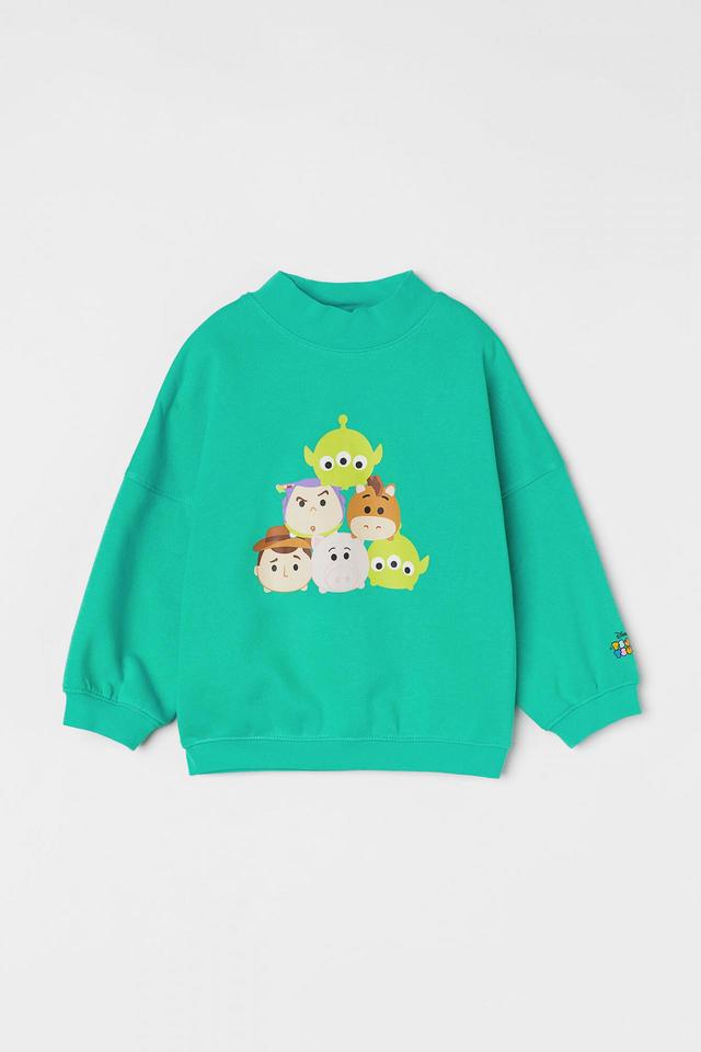 プリント オーバーサイズスウェットシャツ¥1,499