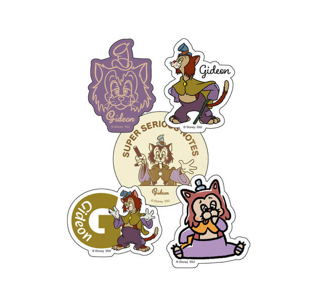 H賞 ダイカットステッカーセット｜Happyくじ「Disney にゃん・にゃん・にゃん」