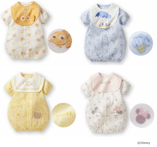 半袖ミニドレスオール スタイ付き|税込 3,828円