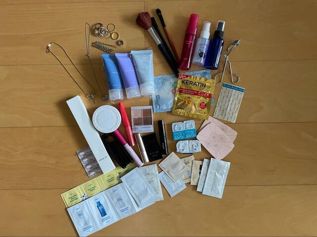 【ワークマン　あれこれまとまるガバッとポーチ】約50種類のアイテムを入れることができました