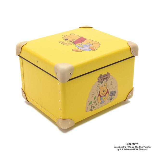 ミディアム ストレージボックス｜176,000円（税込）｜サイズ：W30.5×H20.5×D26.5cm｜グローブ・トロッター 「くまのプーさん（Winnie the Pooh）」コレクション