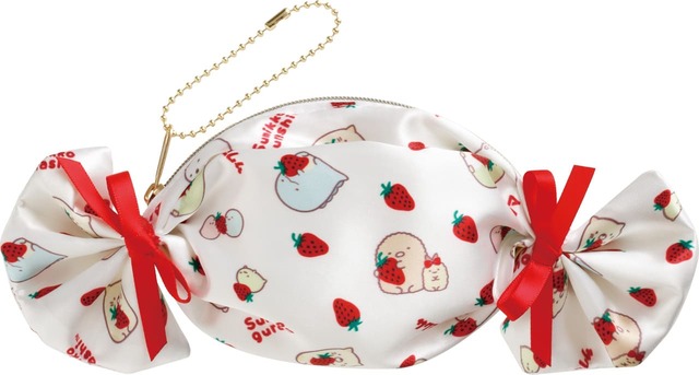 【すみっコぐらし×サクマいちごみるくキャンディ】「キャンディポーチ付ショッピングバッグ」まるで本物のキャンディ！