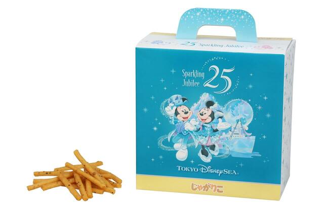 ポテトスナック    4個セット 紙箱 ミッキーマウスと仲間たち 東京ディズニーシー25周年 スパークリング・ジュビリー