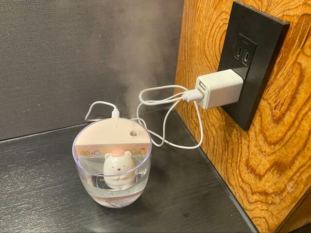 【宝島社　すみっコぐらし ぷかぷか加湿器 しろくまver.】乾燥しがちなホテルにもおすすめ