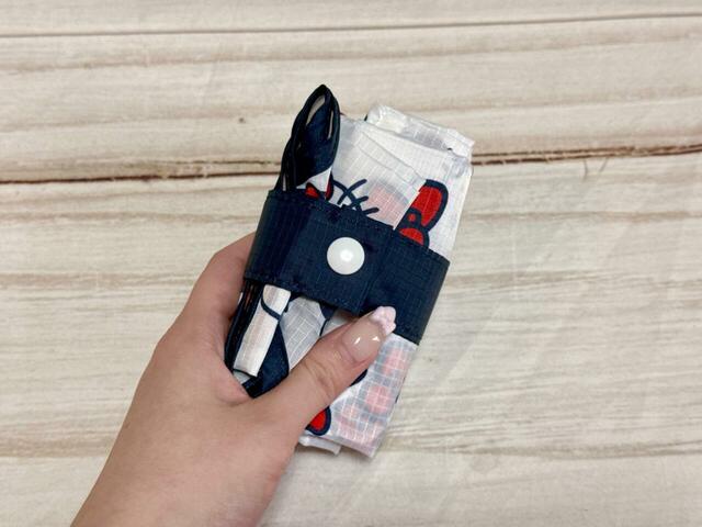 【ハローキティ リボンでまとまるエコバッグ】バッグの中に入れて持ち運びしやすい
