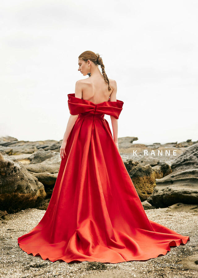 クラウディア|「K.RANNE-クランネ-」新作ウェディングドレス|KNE0048_Orange