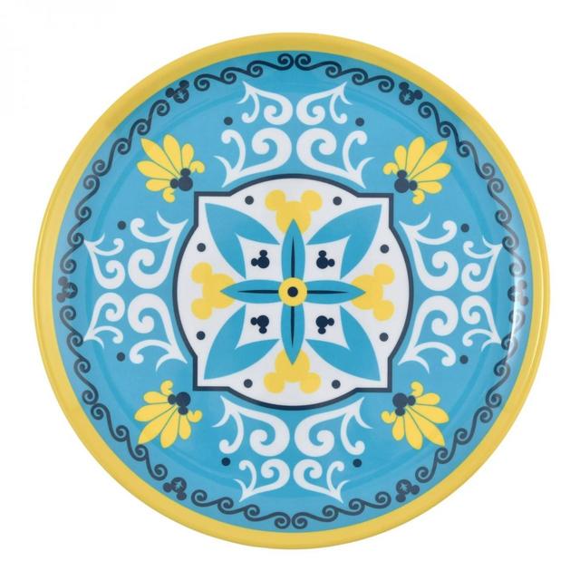 ミッキープレートセット/価格4,400円 (税込)、サイズ：各直径約23×高さ1.5(cm)、素材：メラミン樹脂