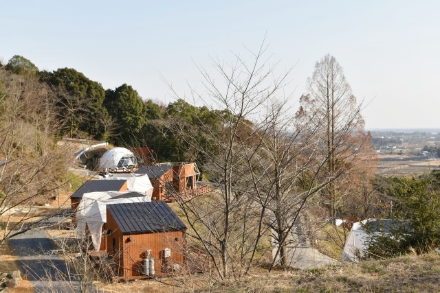 いろんなタイプのコテージがある