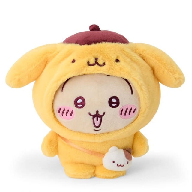 【ちいかわ×サンリオキャラクターズ】「ぬいぐるみ」うさぎ＆ポムポムプリン