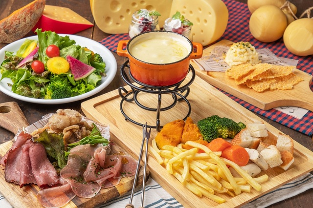 肉×チーズフォンデュ食べ放題プラン