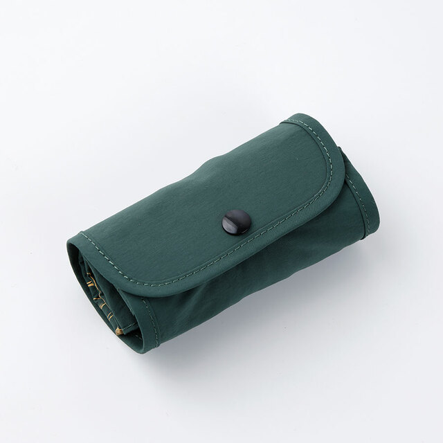 【紀ノ国屋 スモールショッパー】ディープグリーン（新色）／くるっと丸めると手のひらサイズに♪