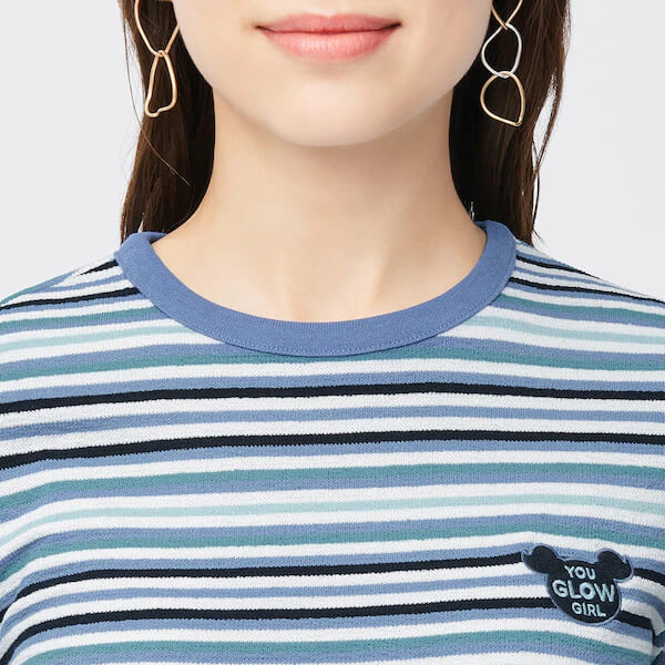 マルチボーダー(7分袖)The Powerpuff Girls +X ¥990