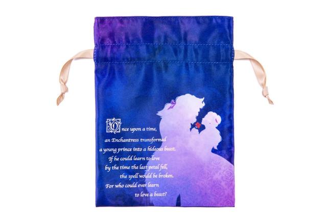 巾着 1,200円|サイズ:W150mm×H200mm|劇団四季 ディズニーミュージカル『美女と野獣』東京ディズニーリゾート内舞浜アンフィシアター公演オリジナルグッズ