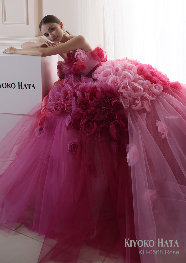 【KIYOKO HATA キヨコハタ】新作ウェディングドレス：KH-0568_Rose