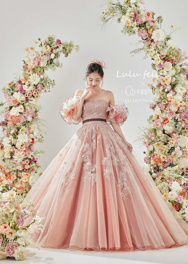 クラウディア「Lulu felice(ルル・フェリーチェ)」新作ウェディングドレス LU-1017_Terracotta