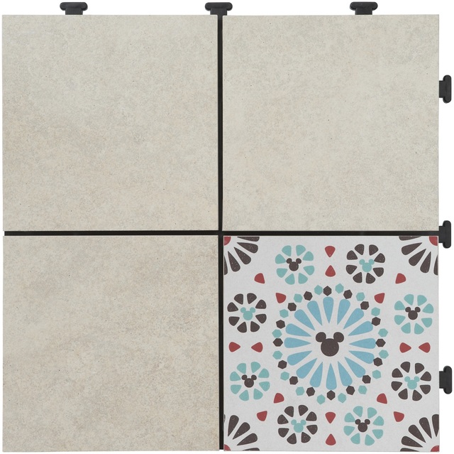 タカショー　敷くだけタイルmeetsミッキーマウスサークル