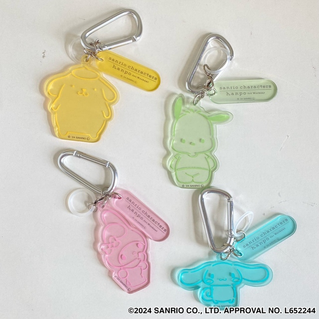 【サンリオキャラクターズ】hanpo アクリルキーホルダー　各990円