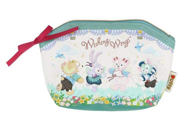 ポーチ 2,800円｜ダッフィー＆フレンズの「ウィッシング・ウィングス」グッズ｜販売店舗：東京ディズニーシー「マクダックス・デパートメントストア」｜発売日：2025年8月28日（木）