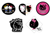 G賞ステッカーSET(全6種)【Happyくじ『HELLO KITTY 50th〜ハッピーアニバーサリー★〜』】
