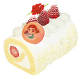 「母のバースデイ 苺のロールケーキ」長さ約140mm 税込2,500円