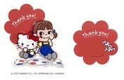 「PEKO×Hello Kitty クリップ付きアクリルスタンド（ミルキー）」＜価格：990円（税込）＞【【不二家】母の日を彩るケーキが3日間限定で登場！ペコちゃんのスイーツ＆ギフトでお母さんに感謝を伝えよう♪】