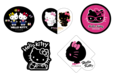 G賞ステッカーSET（全6種）【Happyくじ『HELLO KITTY 50th〜ハッピーアニバーサリー★〜』】
