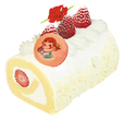 「母のバースデイ 苺のロールケーキ」長さ約140mm 税込2,500円