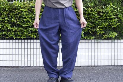 【MUJI Labo】ユニフォーム素材で作ったイージーパンツ MUJI Laboの「新作イージーパンツ」は、風通しの良いゆったりとした