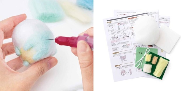 1回分のお届けキット例。サクサク専用針で刺すだけで完成します。