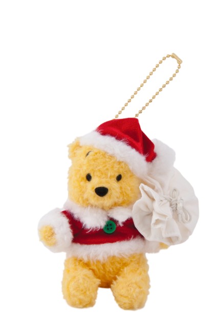 ぬいぐるみバッジ 1,600円|高さ約11.5cm|東京ディズニーリゾート「ディズニー・クリスマス」2019|販売店舗:東京ディズニーランド「プーさんコーナー」