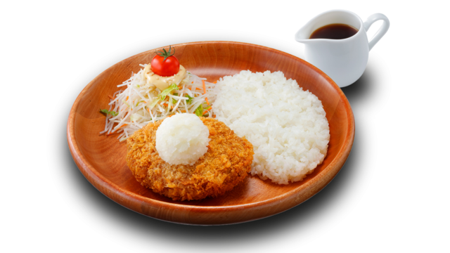 メンチカツおろしポン酢ディッシュ（ハンバーグなし）1,000円（税込）【びっくりドンキー「ハンバーグ屋のメンチカツ」】