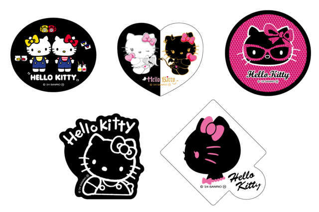 G賞ステッカーSET(全6種)【Happyくじ『HELLO KITTY 50th〜ハッピーアニバーサリー★〜』】