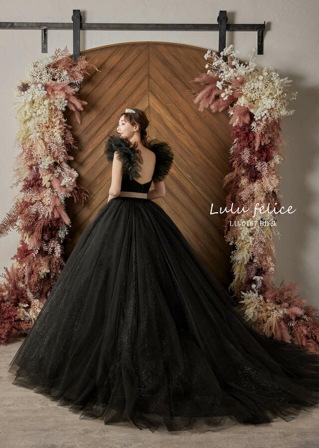 クラウディア「Lulu felice（ルル・フェリーチェ）」新作ウェディングドレス　LU-0167_Black