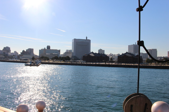 船から眺める横浜の景色は絶景です