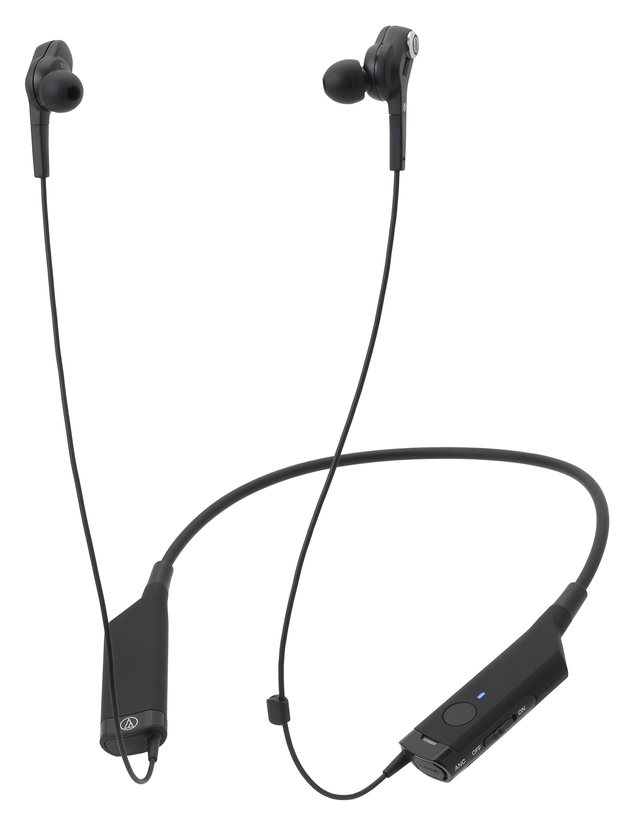 ワイヤレスが便利なイヤホンタイプ「ATH-BT08NC」（オーディオテクニカ）