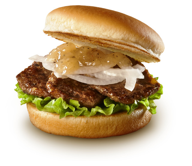 『やわらか焼肉バーガー(ねぎ塩たれ)』 単品330円(税込)、セット720円(税込)