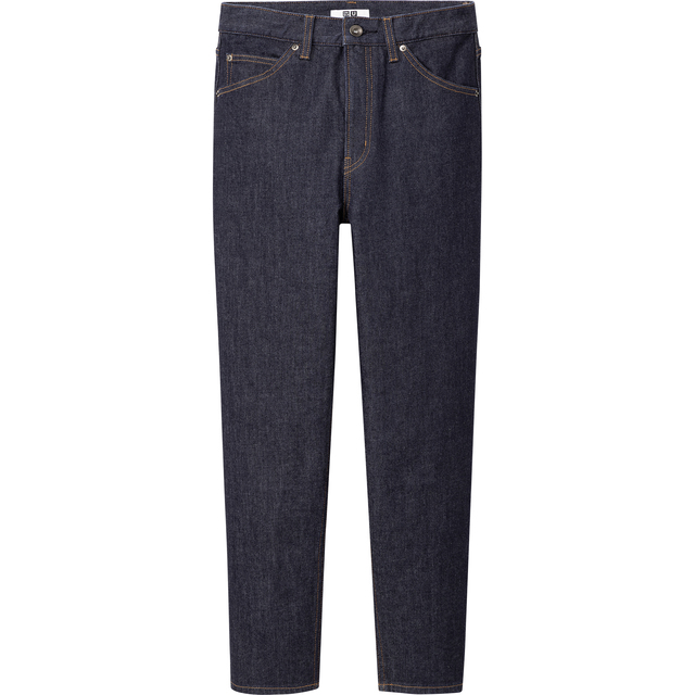 スリムテーパードアンクルジーンズ　68ブルー