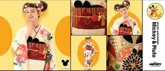 ミッキーマウス＆プルート｜99,800円（税別）｜スタジオアリス ディズニーデザイン振袖