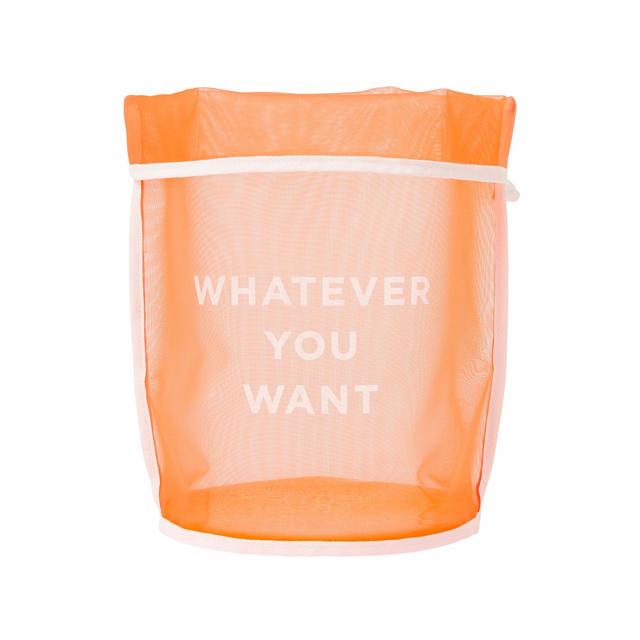 【Francfranc（フランフラン）】クラルテ メッシュバスケット  オレンジ Mサイズ