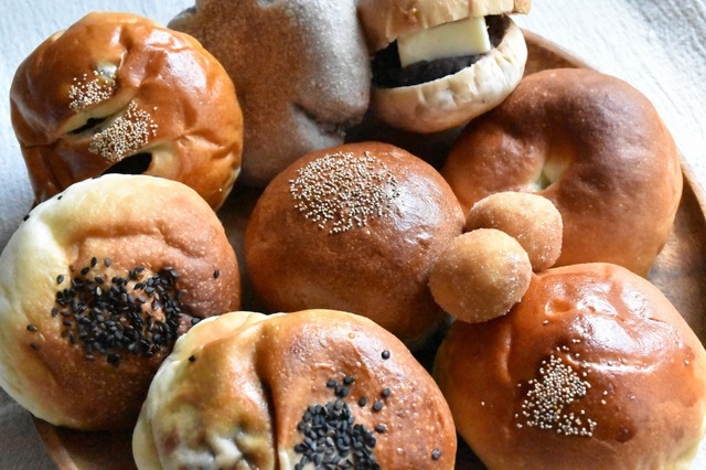 あんぱんがたくさんある風景