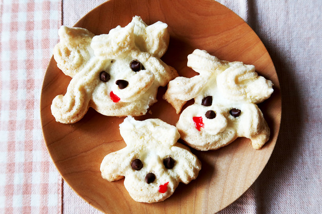 メレンゲ犬クッキー