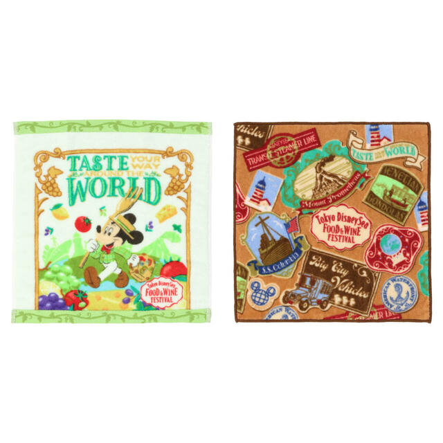 ミニタオルセット 2,000円|東京ディズニーシー・フード&ワイン・フェスティバル スペシャルグッズ|発売日:2025年4月7日(月)