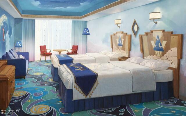 ミッキーマウスルーム（魔法使いの弟子）