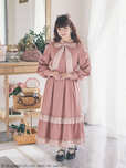 【Maison de FLEUR×青木美沙子×Marroncream】Marroncream ギンガムチェックワンピース カラー：Pink サイズ：フリー 価格：￥17,600