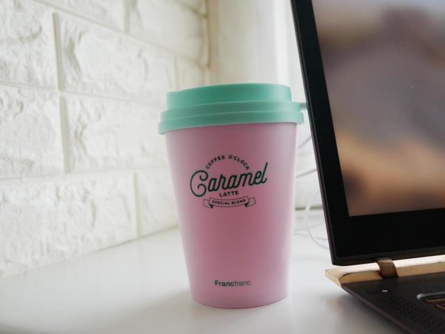 Francfranc（フランフラン）／ミニ　USB加湿器　コーヒー　ピンク