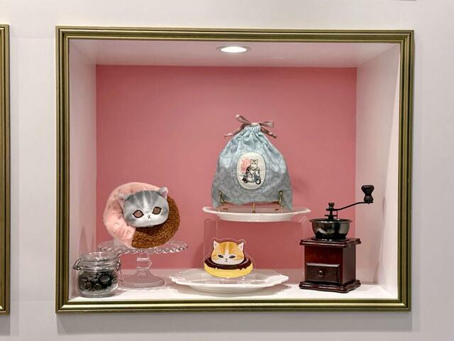 【mofusand TOKYO】コーヒーミルを飾ったおしゃれな装飾も